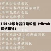 tiktok服务器搭建教程（tiktok网络搭建）