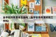 自学软件开发有出路吗（自学软件开发好找工作吗）