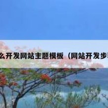 怎么开发网站主题模板（网站开发步骤）