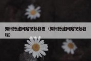 如何搭建网站视频教程（如何搭建网站视频教程）