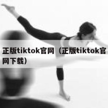 正版tiktok官网（正版tiktok官网下载）