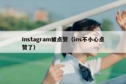 Instagram被点赞（ins不小心点赞了）