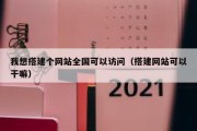 我想搭建个网站全国可以访问（搭建网站可以干嘛）