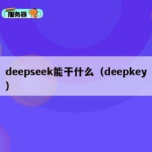 deepseek能干什么（deepkey）