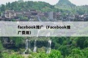 facebook推广（Facebook推广费用）