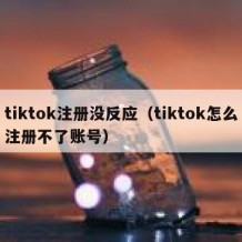 tiktok注册没反应（tiktok怎么注册不了账号）