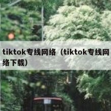 tiktok专线网络（tiktok专线网络下载）