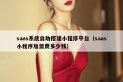 saas系统自助搭建小程序平台（saas小程序加盟费多少钱）