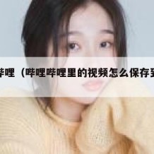 哔哩哔哩（哔哩哔哩里的视频怎么保存到本地）