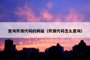 查询开源代码的网站（开源代码怎么查询）