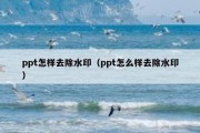 ppt怎样去除水印（ppt怎么样去除水印）