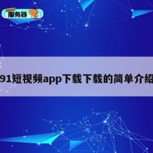 91短视频app下载下载的简单介绍