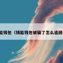 钱能钱包（钱能钱包被骗了怎么追回来）