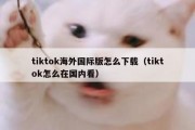 tiktok海外国际版怎么下载（tiktok怎么在国内看）