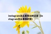 instagram怎么看赞过的记录（instagram怎么看我的赞）