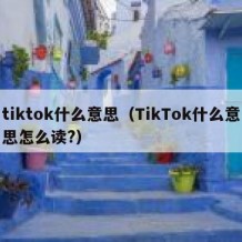 tiktok什么意思（TikTok什么意思怎么读?）