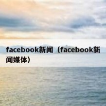 facebook新闻（facebook新闻媒体）