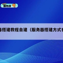 服务器搭建教程自建（服务器搭建方式有几种）