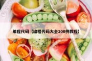 编程代码（编程代码大全100例教程）