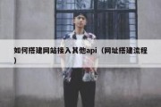 如何搭建网站接入其他api（网址搭建流程）
