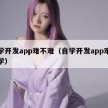 自学开发app难不难（自学开发app难不难学）