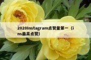 2020Instagram点赞量第一（ins最高点赞）