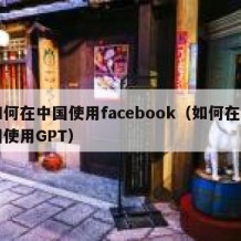 如何在中国使用facebook（如何在中国使用GPT）