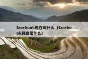 facebook现在叫什么（facebook到底是什么）