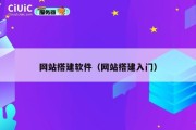 网站搭建软件（网站搭建入门）