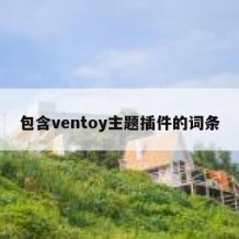 包含ventoy主题插件的词条