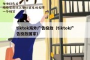 tiktok海外广告投放（tiktok广告投放国家）