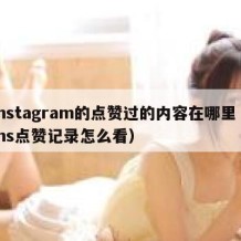 instagram的点赞过的内容在哪里（ins点赞记录怎么看）