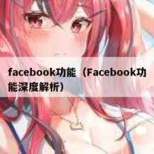 facebook功能（Facebook功能深度解析）