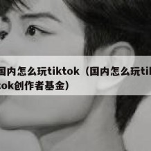 国内怎么玩tiktok（国内怎么玩tiktok创作者基金）