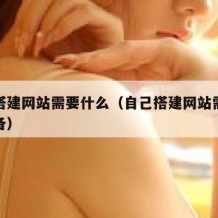 自己搭建网站需要什么（自己搭建网站需要什么设备）
