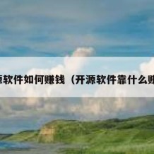 开源软件如何赚钱（开源软件靠什么赚钱）