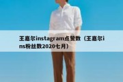 王嘉尔instagram点赞数（王嘉尔ins粉丝数2020七月）