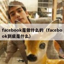 facebook是做什么的（facebook到底是什么）