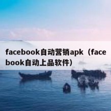 facebook自动营销apk（facebook自动上品软件）