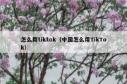 怎么用tiktok（中国怎么用TikTok）