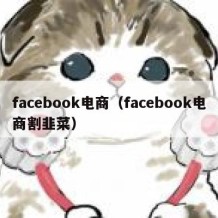 facebook电商（facebook电商割韭菜）