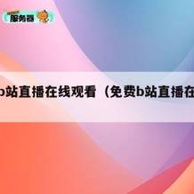 免费b站直播在线观看（免费b站直播在线观看）