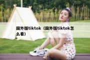 国外版tiktok（国外版tiktok怎么看）