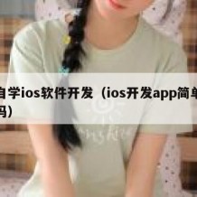 自学ios软件开发（ios开发app简单吗）