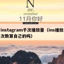 instagram千次播放量（ins播放次数算自己的吗）