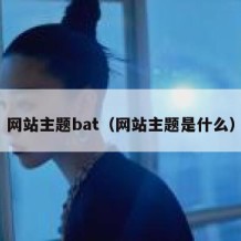 网站主题bat（网站主题是什么）