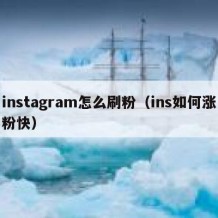 instagram怎么刷粉（ins如何涨粉快）