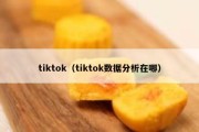 tiktok（tiktok数据分析在哪）