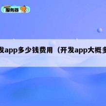 开发app多少钱费用（开发app大概多少钱）