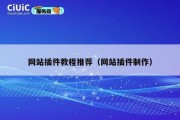 网站插件教程推荐（网站插件制作）